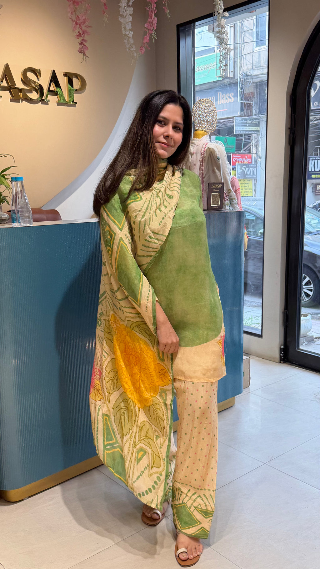 Printed Farshi Salwar Suit