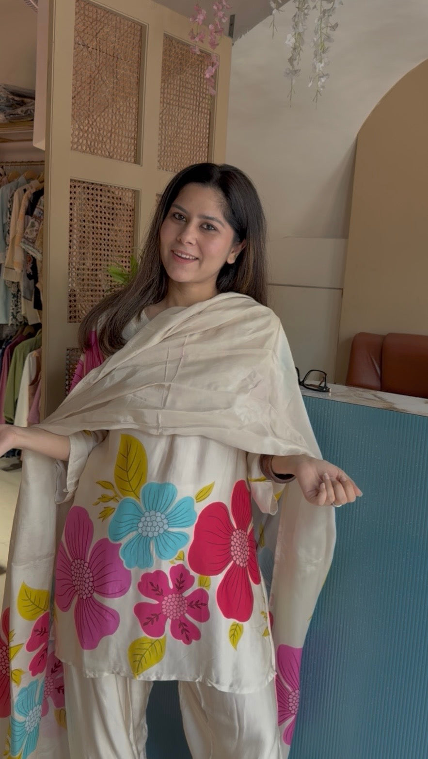 Floral Farshi Salwar Suit